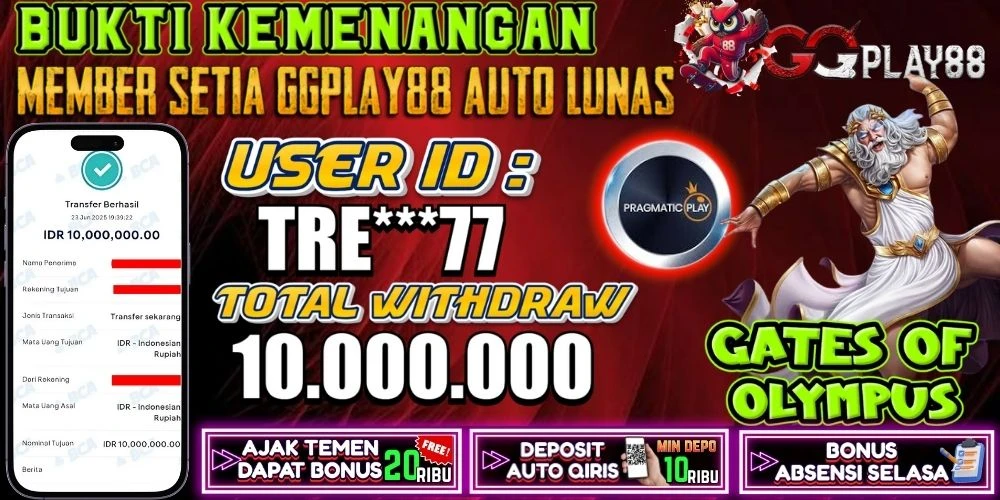 BUKTI KEMENANGAN GATES OF OLYMPUS 1000