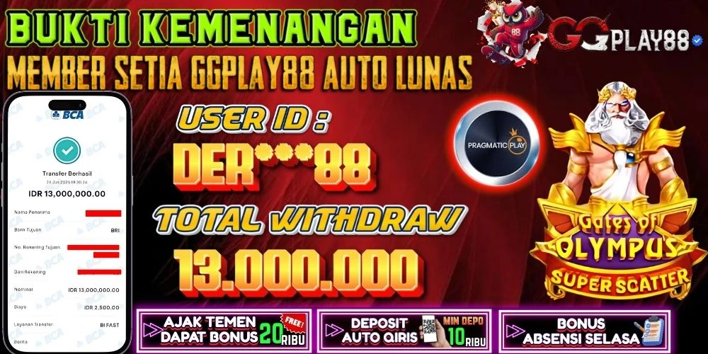 BUKTI KEMENANGAN GATES OF OLYMPUS SUPER SCATTER